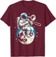 Astronaut Playing Trombone T-Shirt - T-Shirt | Maroon