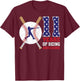 11 Years Old Baseball Player 11th Birthday Party Girls Boys T-Shirt - T-Shirt | Maroon