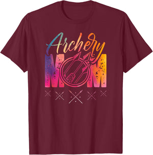Archery mom for a Archer mother funny archery T-Shirt - T-Shirt | Maroon