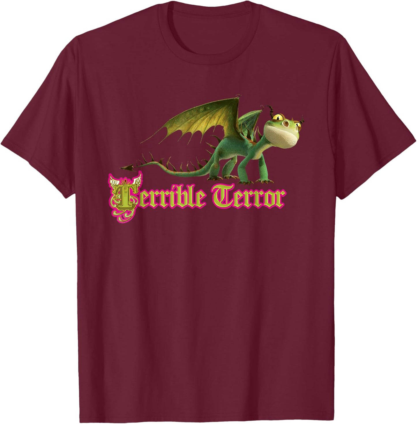 DreamWorks' Dragons: Terrible Terror T-Shirt - T-Shirt | Maroon