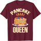 Pancake Queen Birthday Party Cool Breakfast Pancake Squad T-Shirt - T-Shirt | Maroon