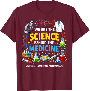 Laboratory Lab Technician Lab Tech Nerd Lab Squad Lab Week T-Shirt - T-Shirt | Maroon