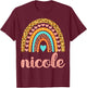 Nicole Nicole Name Birthday Shirt Gift T-Shirt - T-Shirt | Maroon
