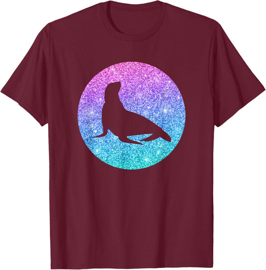 Seal Gift Girls, Teenagers and Women T-Shirt - T-Shirt | Maroon