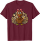 Thanksgiving Leopard Turkey Women Girl Autumn Fall season T-Shirt - T-Shirt | Maroon