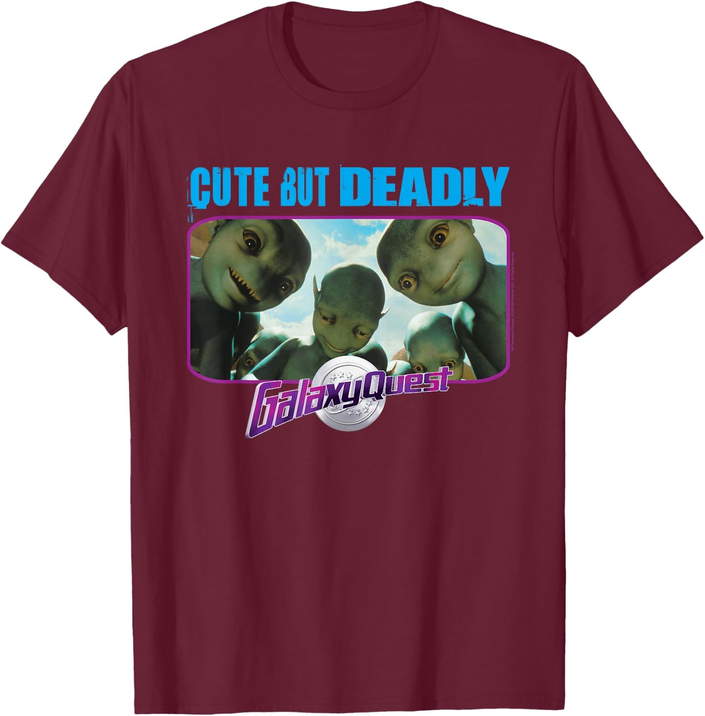 Galaxy Quest Cute But Deadly T-Shirt - T-Shirt | Maroon