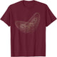 Chaos theory:Lorenz attractor T-Shirt - T-Shirt | Maroon