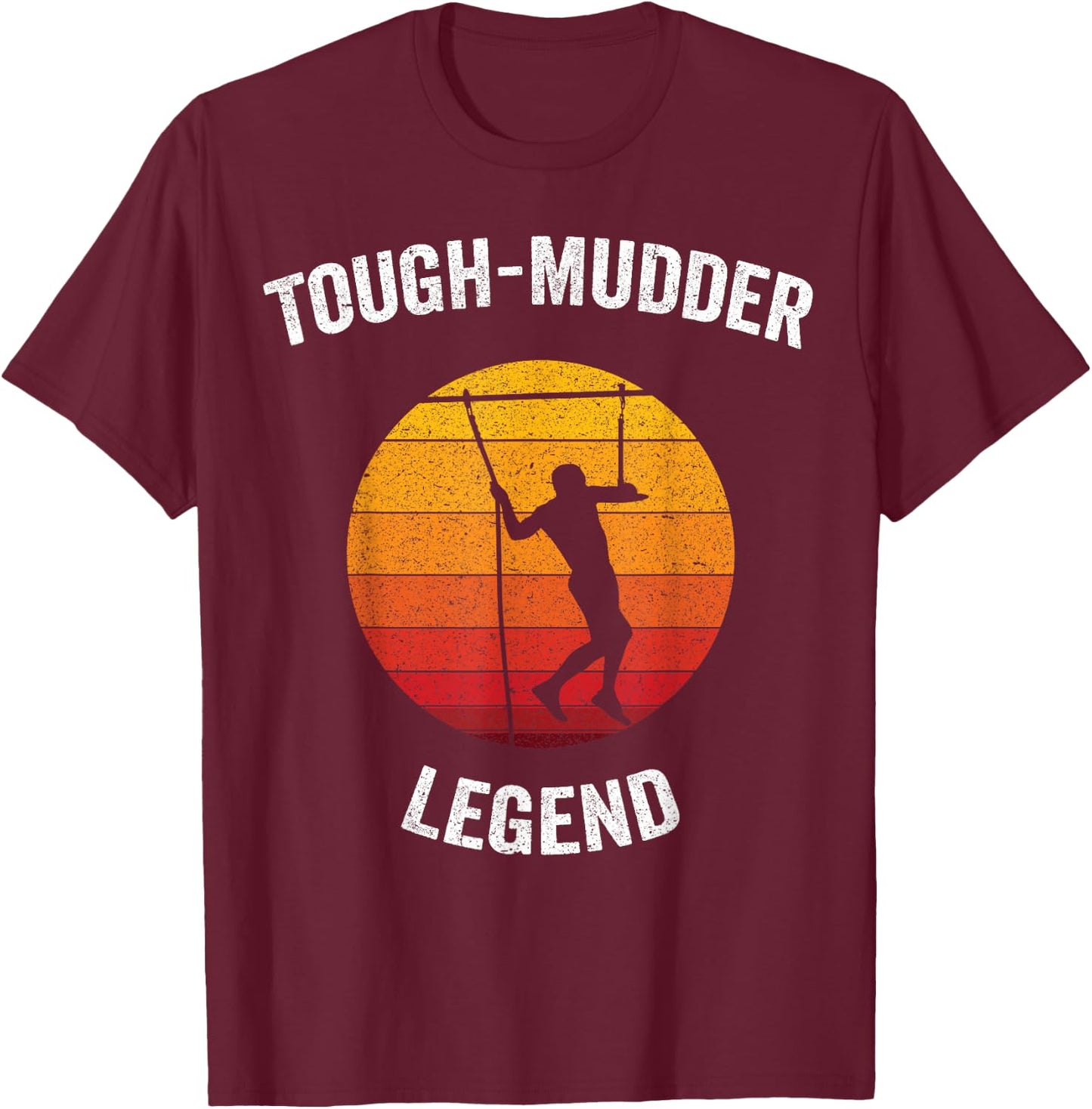 Tough-Mudder Legend | Vintage Endurance Course T-Shirt - T-Shirt | Maroon