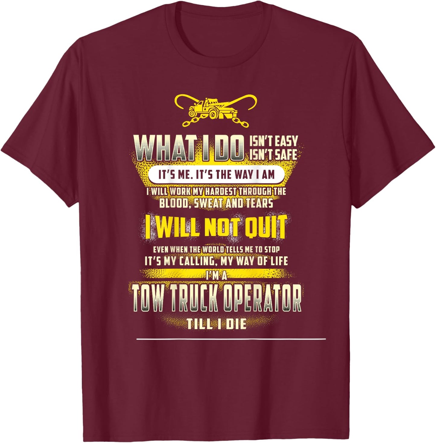 Tow lives matter Shirt T-Shirt - T-Shirt | Maroon