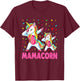 Mamacorn Unicorn Mom Baby Funny Mother's Day T-Shirt - T-Shirt | Maroon