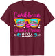 Caribbean Besties Cruise 2026 Best Friend Cruising Caribbean T-Shirt - T-Shirt | Maroon