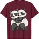Panda Lovers Panda Bear Girls Children T-Shirt - T-Shirt | Maroon