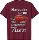 Mercury Marauader X100 Luxury High Performance Muscle Car T-Shirt - T-Shirt | Maroon