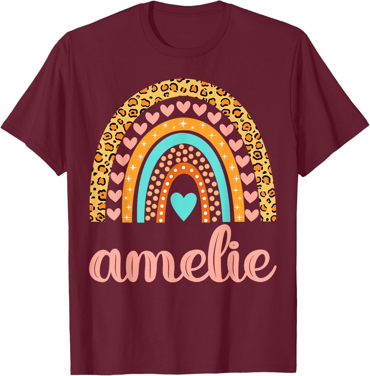 Amelie Amelie Name Birthday Shirt Gift T-Shirt - T-Shirt | Maroon