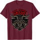 Not Today Jesus Funny Satanic Athesist T-Shirt - T-Shirt | Maroon