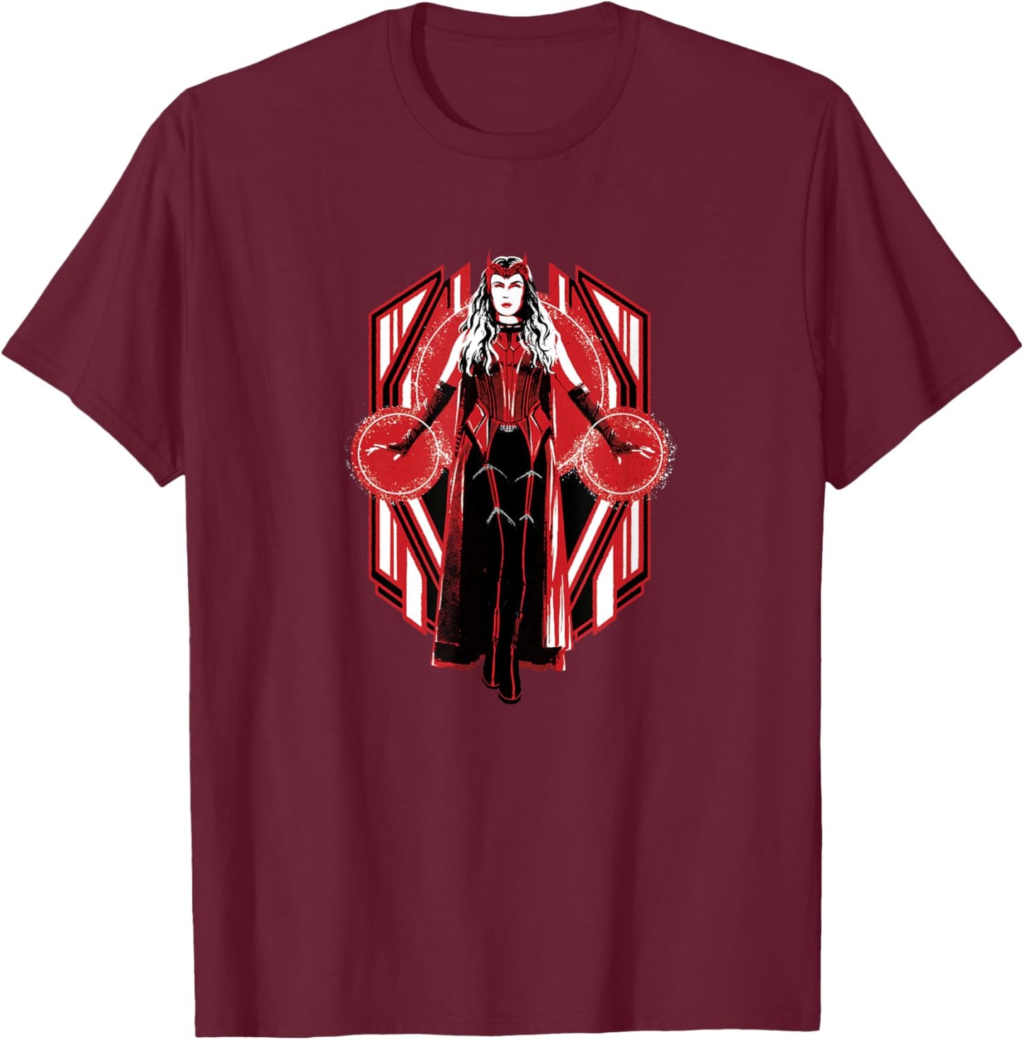 Marvel WandaVision Scarlet Witch Power Portrait T-Shirt - T-Shirt | Maroon