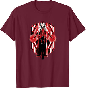 Marvel WandaVision Scarlet Witch Power Portrait T-Shirt - T-Shirt | Maroon