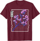 Cherry Blossom Glitch Vaporwave Aesthetic Pastel Japan Art T-Shirt - T-Shirt | Maroon