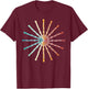 Irreverent Funny Oboe Retro Rainbow - Oboe Player Orchestra Band -Adults T-Shirt - T-Shirt | Maroon