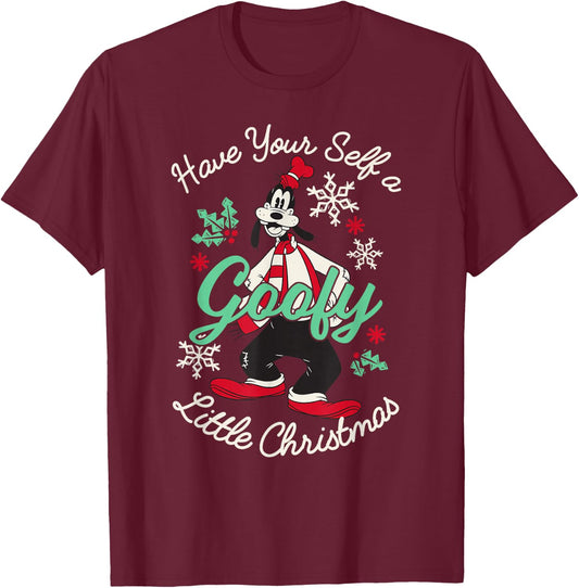 Disney Mickey and Friends Christmas Have A Goofy Christmas T-Shirt - T-Shirt | Maroon
