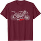 Ridezza Motorcycle S1000RR Designed by a Motorcyclis T-Shirt - T-Shirt | Maroon