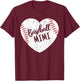 Baseball Mimi Retro Heart Baseball Grandma Mother's Day T-Shirt - T-Shirt | Maroon