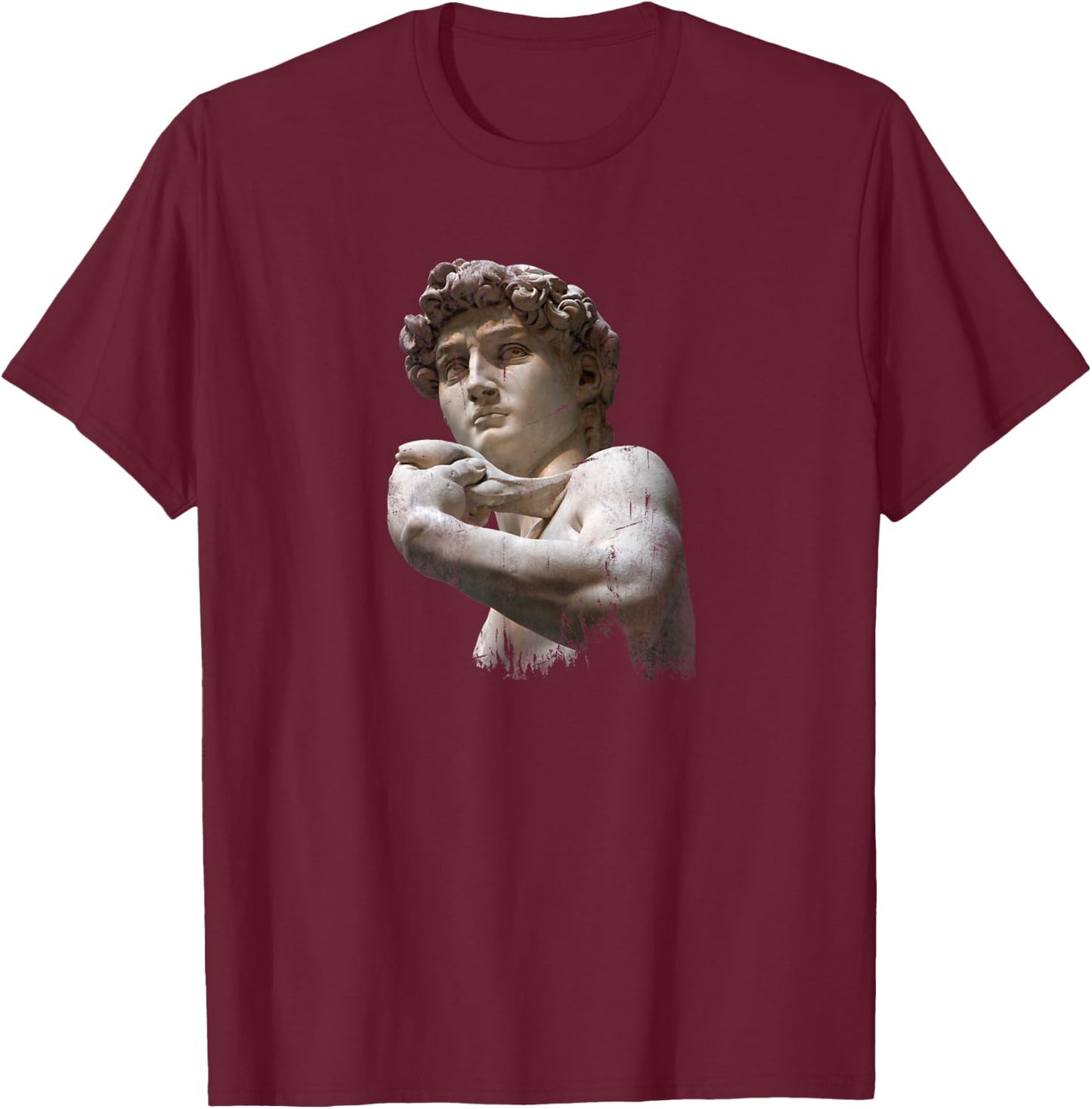 Michelangelo David for Art and Aesthetic Lover T-Shirt - T-Shirt | Maroon