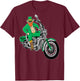 Irish Motorcycle Biker St Patricks Day Shirt Leprechaun Ink T-Shirt - T-Shirt | Maroon