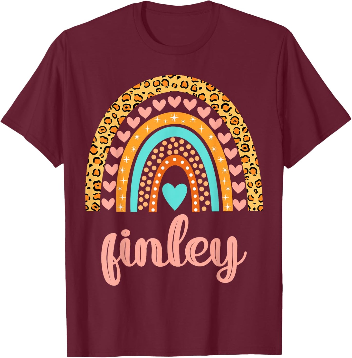 Finley Finley Name Birthday Shirt Gift T-Shirt - T-Shirt | Maroon