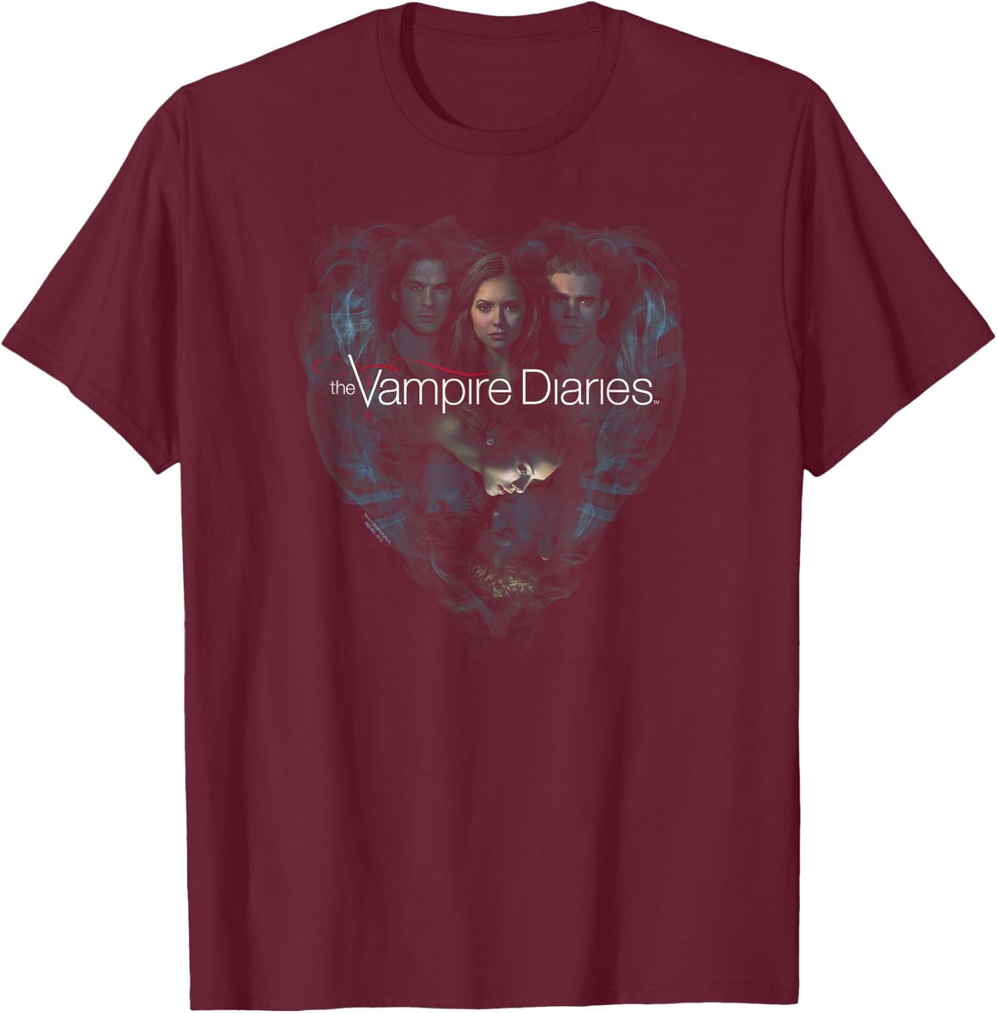 Vampire Diaries Hearts Desire T-Shirt - T-Shirt | Maroon