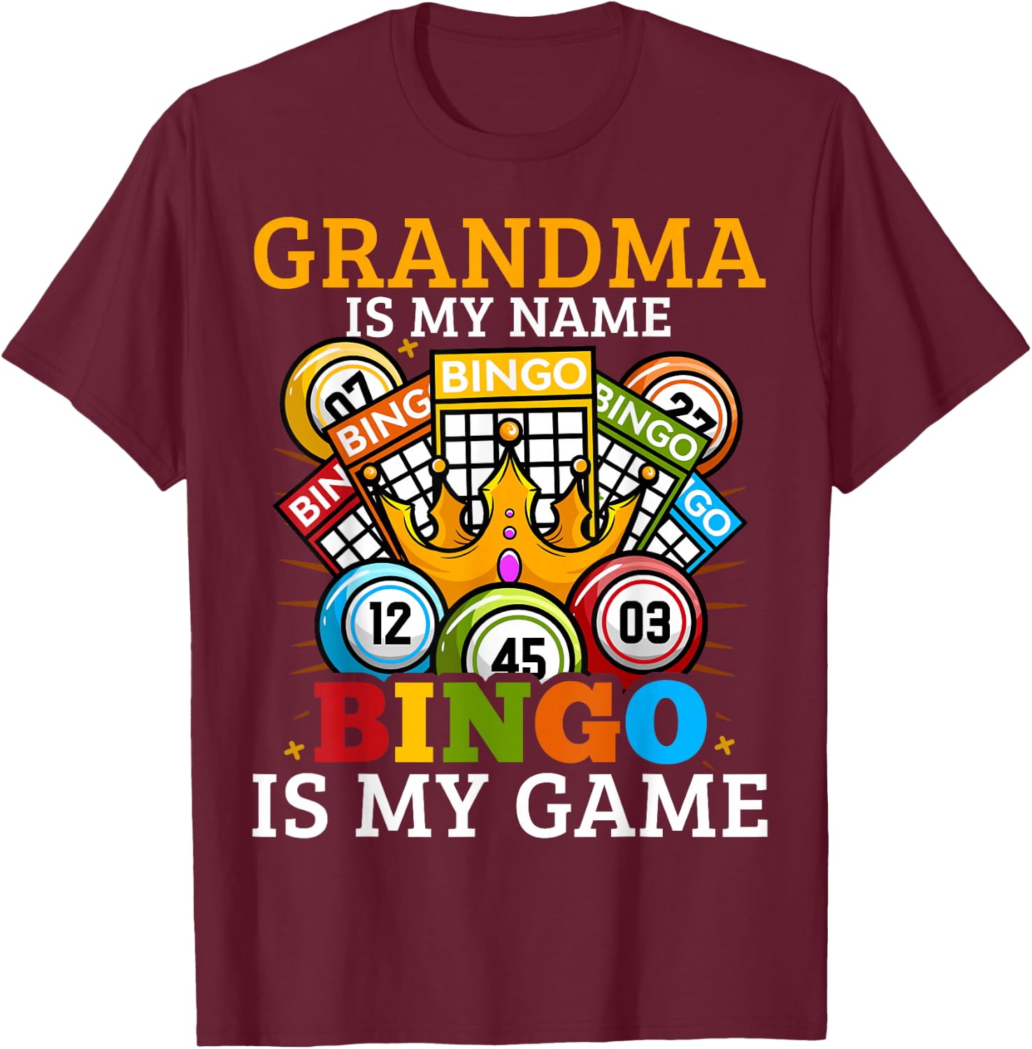 Bingo T-Shirt - T-Shirt | Maroon
