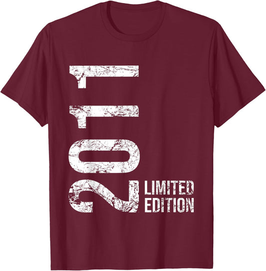 14th Birthday 14 Years Old Girl Boy 2011 T-Shirt - T-Shirt | Maroon