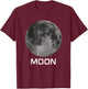 Solar System Earth Moon Outer Space T-Shirt - T-Shirt | Maroon