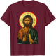 Jesus Christ Icon Greek T-Shirt - T-Shirt | Maroon