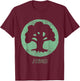 Magic: The Gathering Green Mana T-Shirt - T-Shirt | Maroon