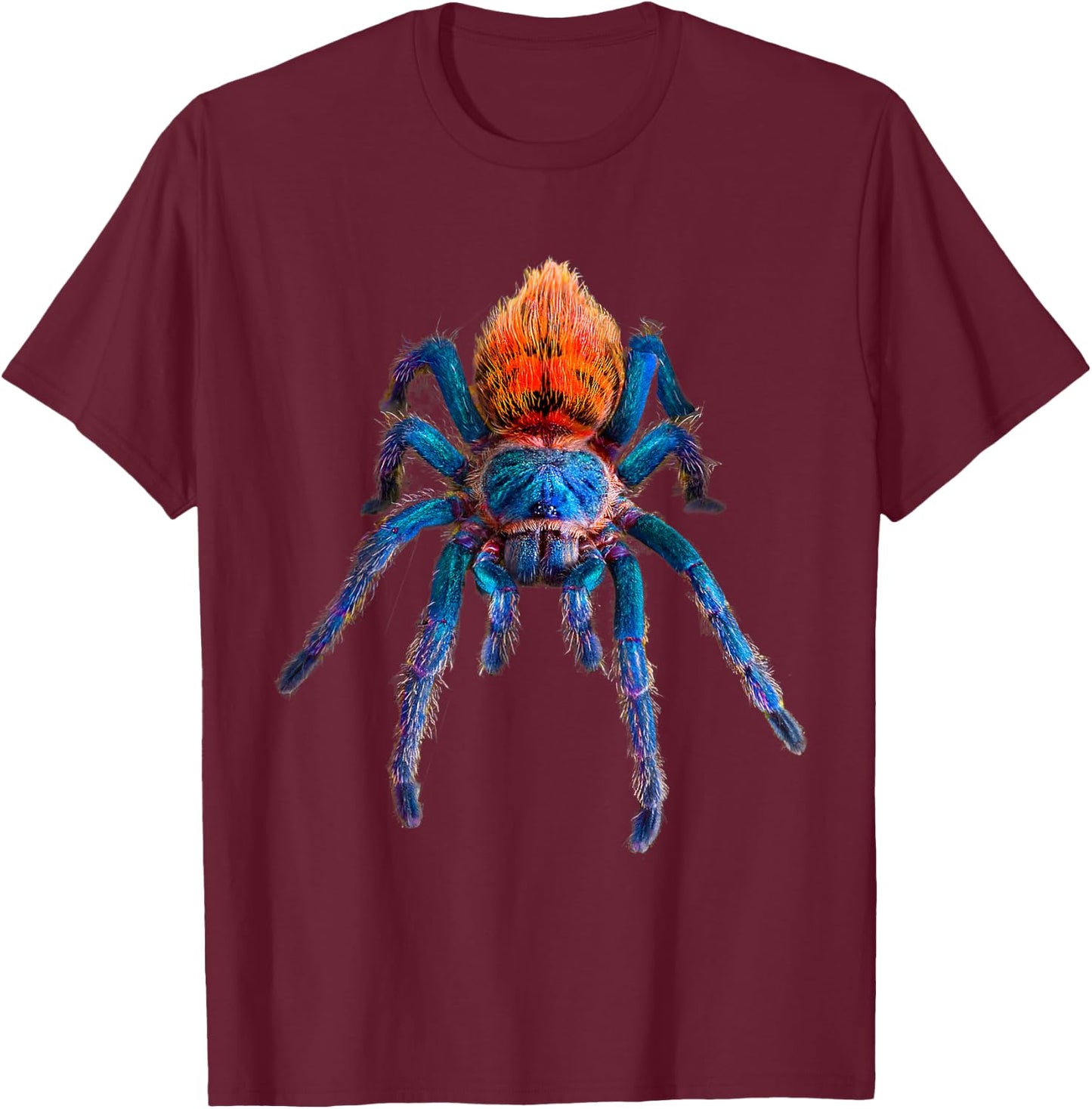 Green Bottle Blue Tarantula T-Shirt - T-Shirt | Maroon