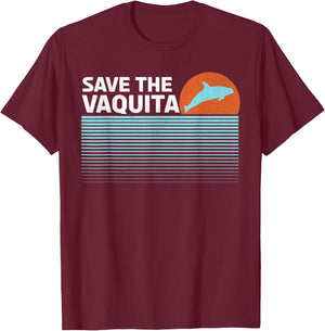 Save The Vaquita T-Shirt - T-Shirt | Maroon
