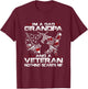 I'm a Dad, Grandpa and a Veteran Funny Birthday T-Shirt - T-Shirt | Maroon