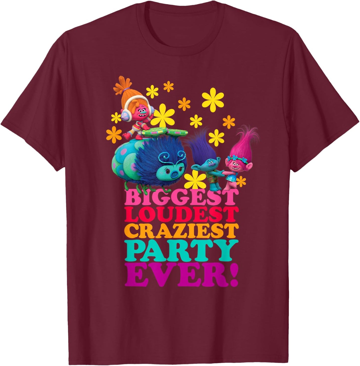 DreamWorks' Trolls Character Party T-Shirt - T-Shirt | Maroon
