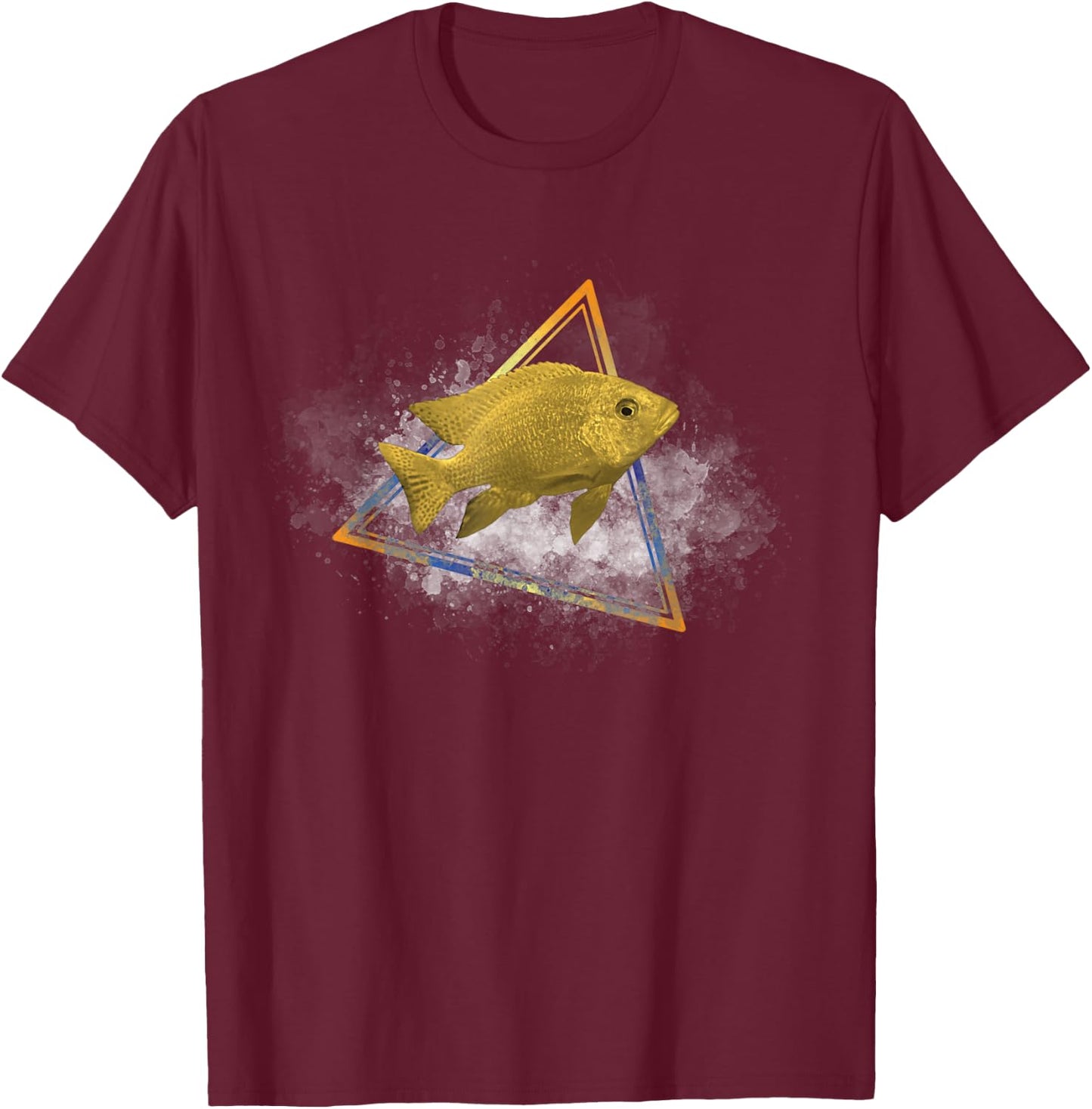 African Cichlids Peacock Cichlid Breeders Aquarium Fish T-Shirt - T-Shirt | Maroon