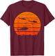Huey Jungle Sunrise Retro Helicopter Vintage Military T-Shirt - T-Shirt | Maroon