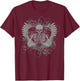 Skeleton Fairy Grunge Y2K Aesthetic Butterfly Gothic T-Shirt - T-Shirt | Maroon