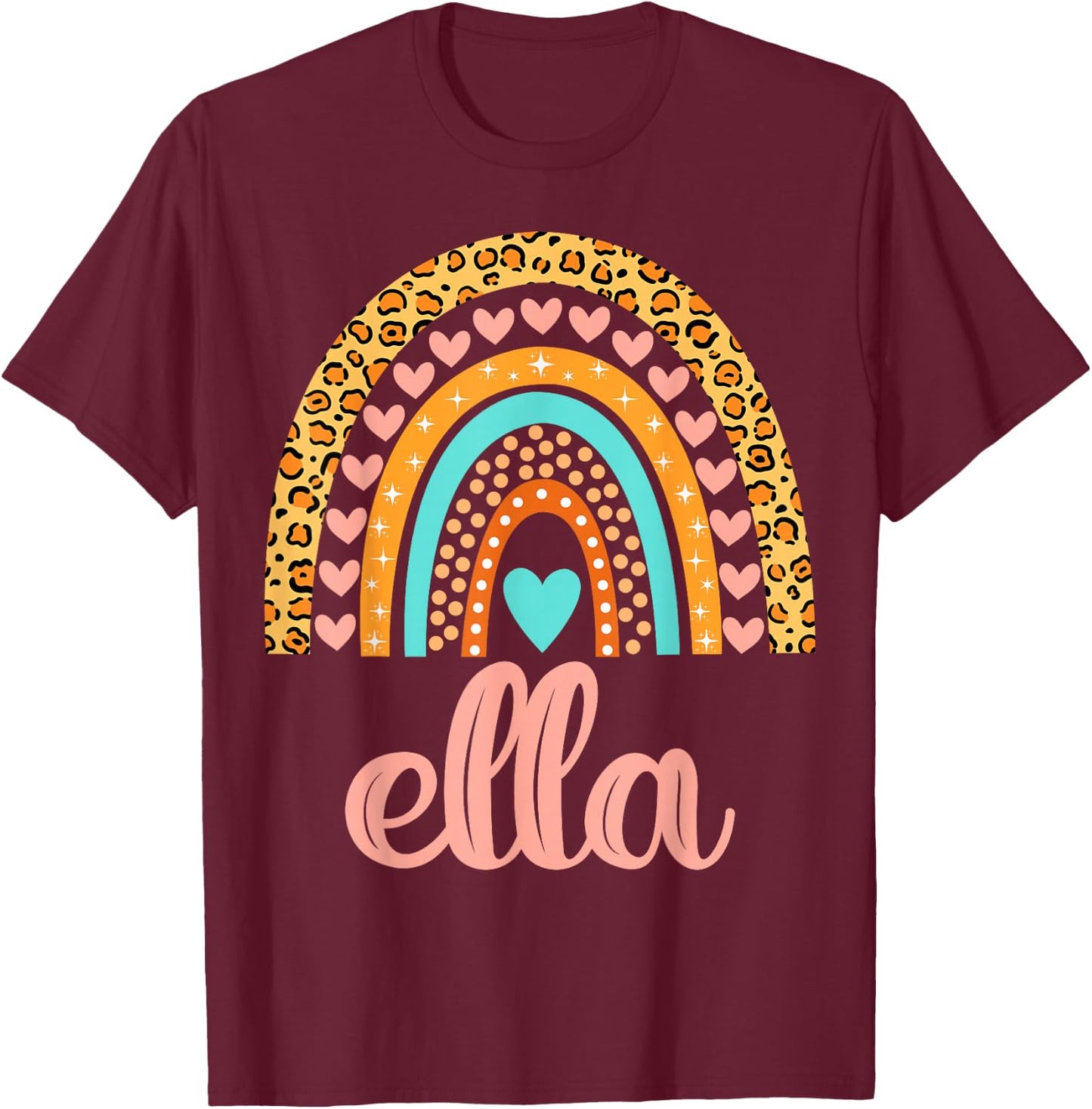 Ella Ella Name Birthday Shirt Gift T-Shirt - T-Shirt | Maroon