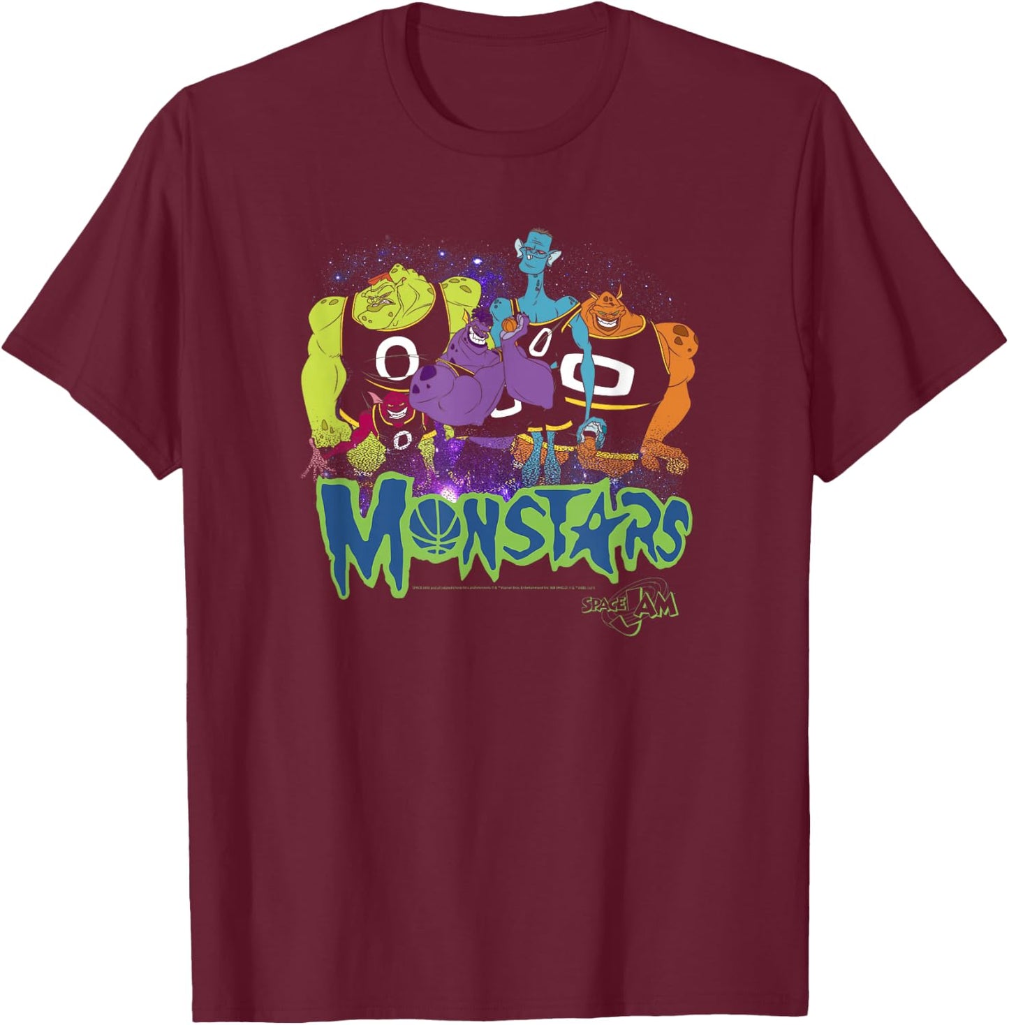 Space Jam Classic Monstars Game Day Aliens T-Shirt - T-Shirt | Maroon