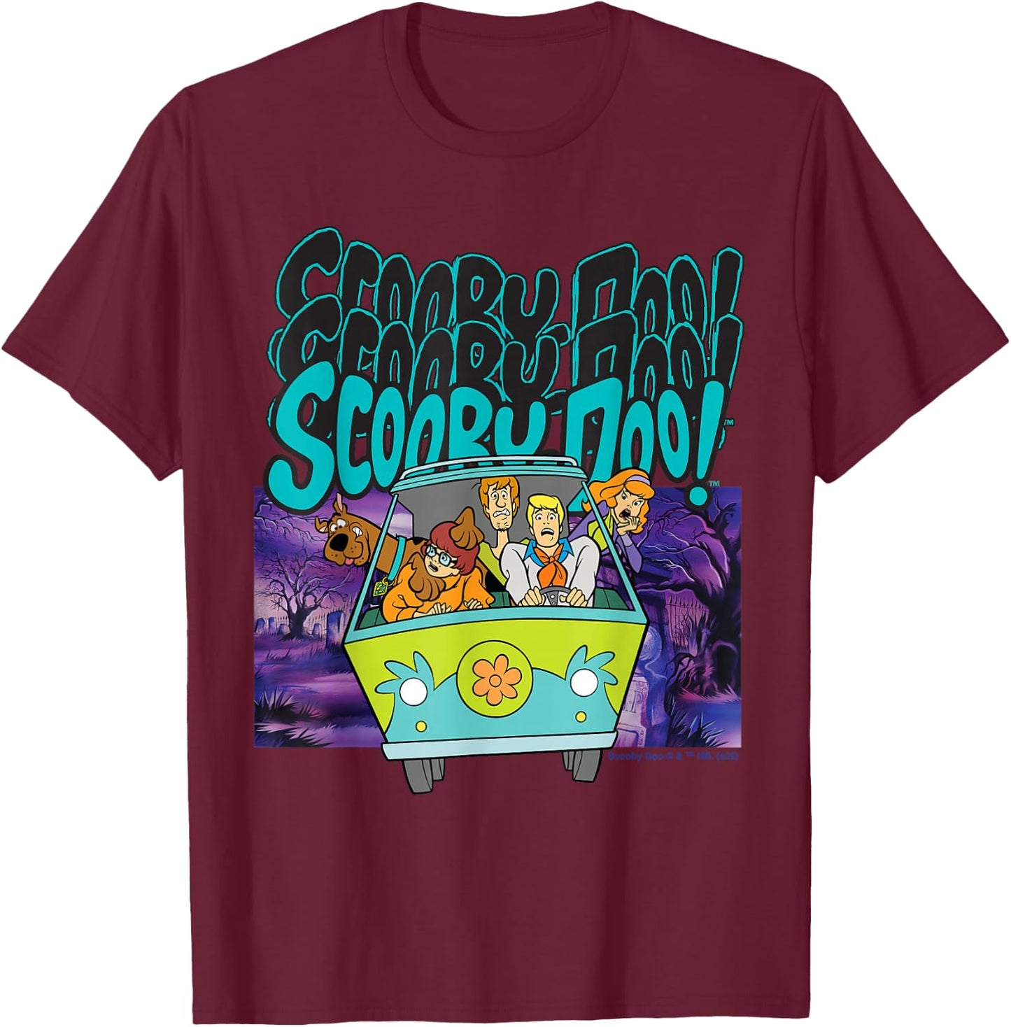 Scooby Doo! Scooby Doo! Scooby Doo! T-Shirt - T-Shirt | Maroon