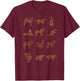 Chinese Zodiac Animal Signs Lunar Chinese New Year T-Shirt - T-Shirt | Maroon