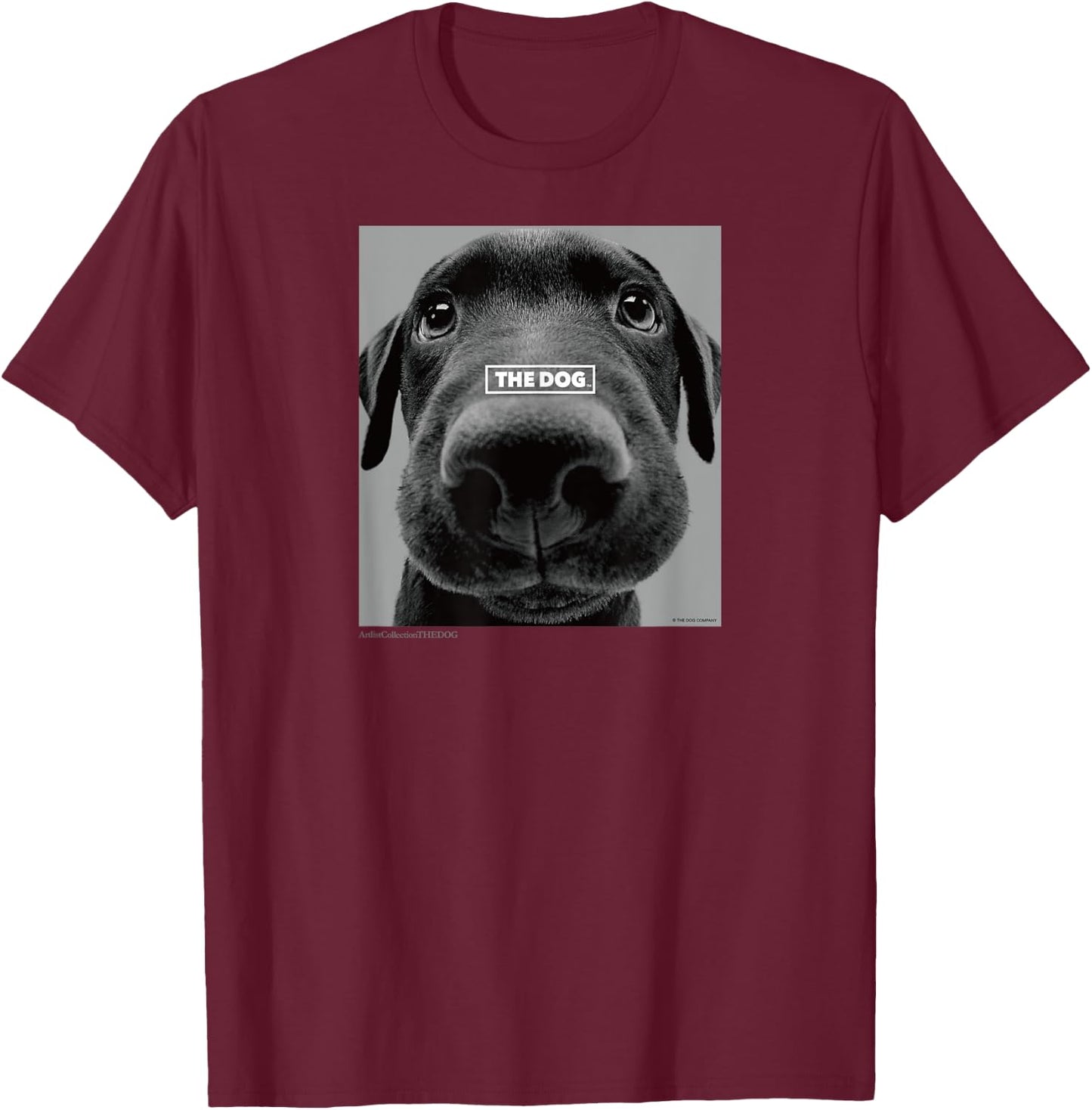 Artlist Collection THE DOG Labrador Retriever Men Women T-Shirt - T-Shirt | Maroon