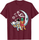 Astronaut Alien Eating Pizza in Space Chilling on the Moon T-Shirt - T-Shirt | Maroon