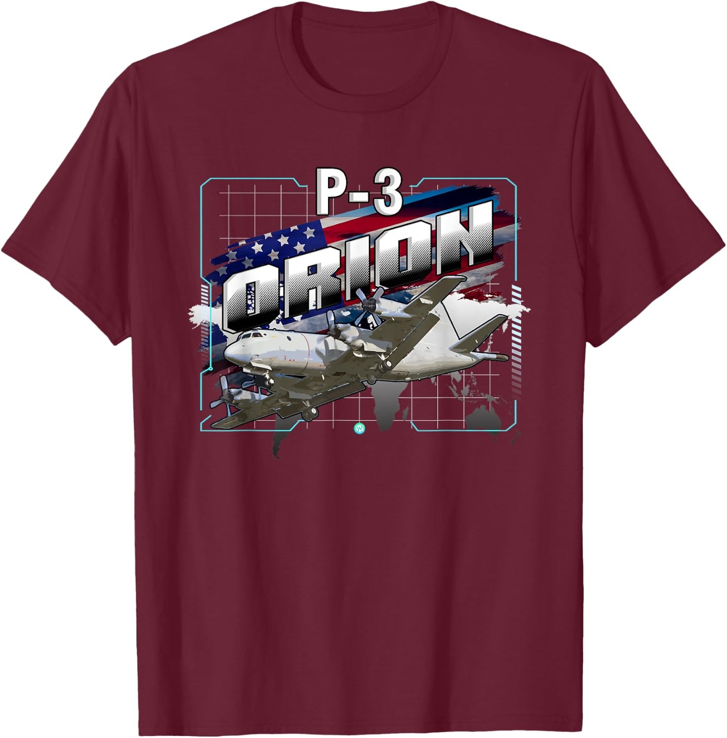 P-3 Orion Maritime Patrol Gift T-Shirt - T-Shirt | Maroon