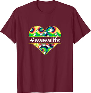 Love WaWa Life - Grandma Heart T-Shirt - T-Shirt | Maroon